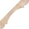 Ekena Millwork 5 1/2"W x 42"D x 42"H Olympic Smooth Knee Brace, Douglas Fir BRC06X42X42OLY00SDF - alternate 4